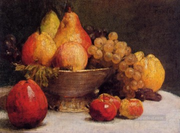  Latour Art Painting - Bowl of Fruit Henri Fantin Latour still lifes